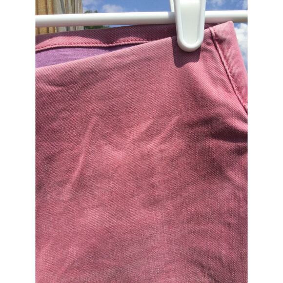 Soft surroundings womens pull on capris S fairy pants dusty rose pink lace up - Picture 2 of 10